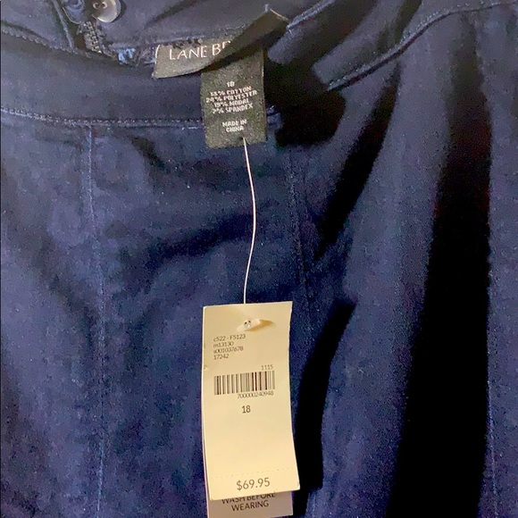 Lane Bryant Dark Denim Fringed Skirt - Picture 5 of 7